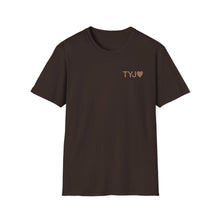 Load image into Gallery viewer, Thank You Jesus Script Tee | T-Shirt, Faith Christian Religious Typography Chocolate