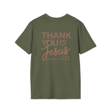 Load image into Gallery viewer, Thank You Jesus Script Tee | T-Shirt, Faith Christian Religious Typography Chocolate