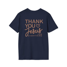 Load image into Gallery viewer, Thank You Jesus Script Tee | T-Shirt, Faith Christian Religious Typography Chocolate