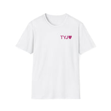 Load image into Gallery viewer, Thank You Jesus T-Shirt | Christian Faith Tee, PINK script heart