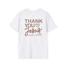 Load image into Gallery viewer, Thank You Jesus Script Tee | T-Shirt, Faith Christian Religious Typography Chocolate