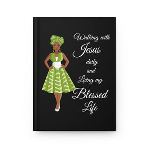 Walking with Jesus Daily - Green - Hardcover Journal