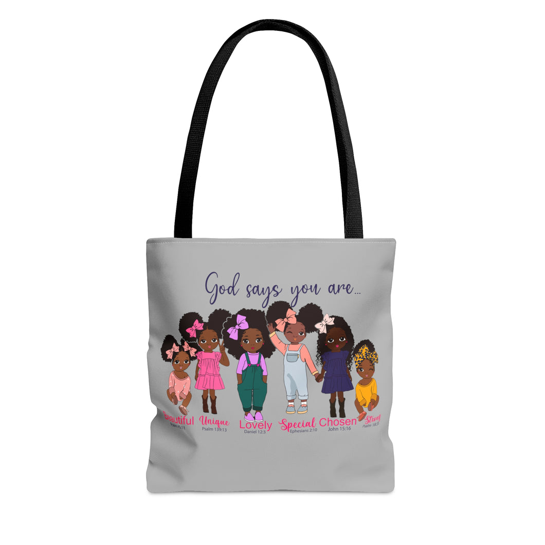 African American Baby Tote Bag, Child Gift, Affirmation, Inspirational