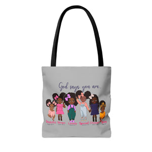 African American Baby Tote Bag, Child Gift, Affirmation, Inspirational