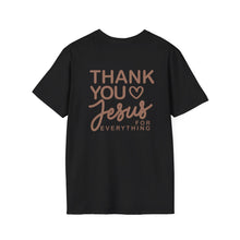 Load image into Gallery viewer, Thank You Jesus Script Tee | T-Shirt, Faith Christian Religious Typography Chocolate
