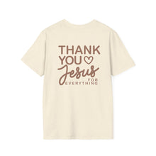 Load image into Gallery viewer, Thank You Jesus Script Tee | T-Shirt, Faith Christian Religious Typography Chocolate
