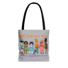 Load image into Gallery viewer, God Says You Are Youth Tote Bag, MR, Affirmation, Inspirational, Youth Gift
