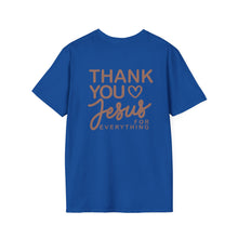Load image into Gallery viewer, Thank You Jesus Script Tee | T-Shirt, Faith Christian Religious Typography Chocolate
