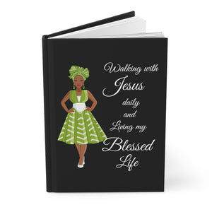 Walking with Jesus Daily - Green - Hardcover Journal