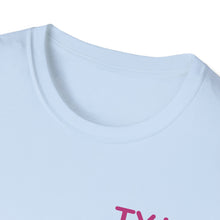 Load image into Gallery viewer, Thank You Jesus T-Shirt | Christian Faith Tee, PINK script heart
