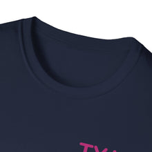 Load image into Gallery viewer, Thank You Jesus T-Shirt | Christian Faith Tee, PINK script heart
