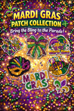 Load image into Gallery viewer, Mardi Gras Patches
